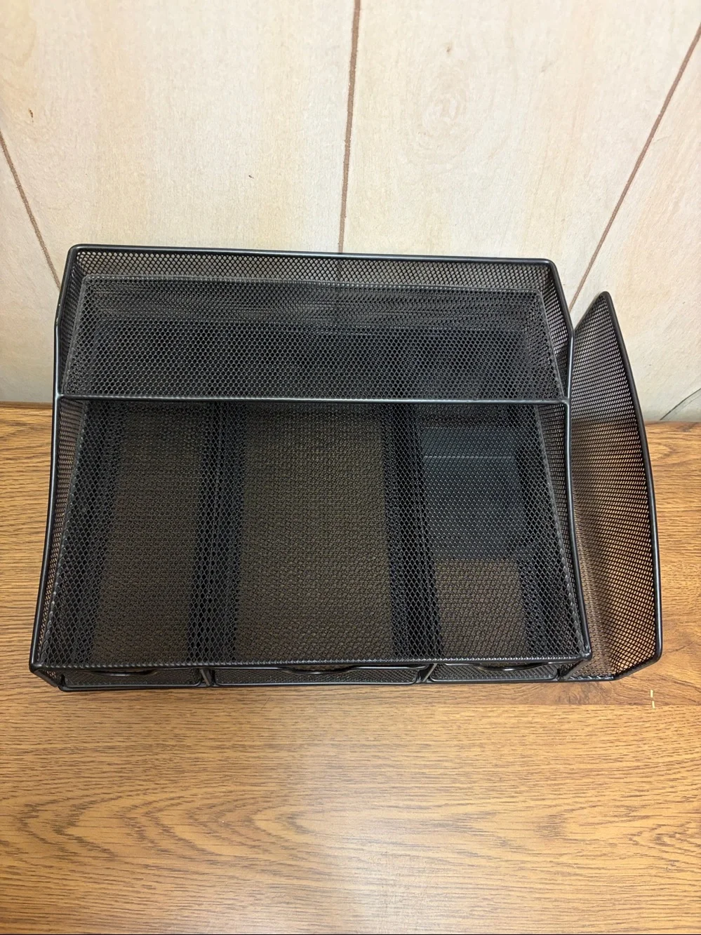 Mesh Desk Organizer Tray - Black